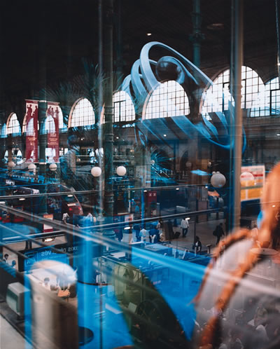 Johann Rousselot (prises de vue faites à la Gare du Nord) © Johann Rousselot/OEil Public