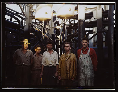 Employees at Mid-Continent Refinery, Tulsa, Okla.