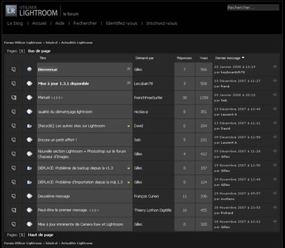 Utiliser Lightroom