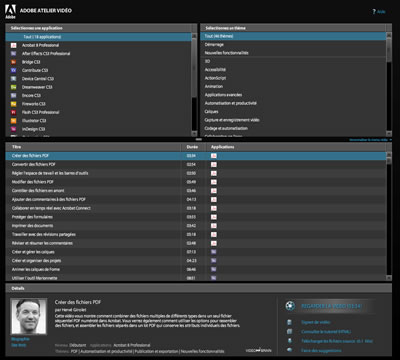 Adobe Atelier Vidéo