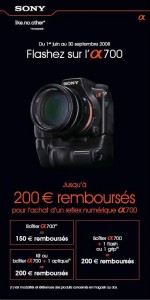 Cashback Sony Alpha 700