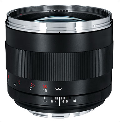 Carl Zeiss Planar T* 1,4/85 ZE with EF bayonet