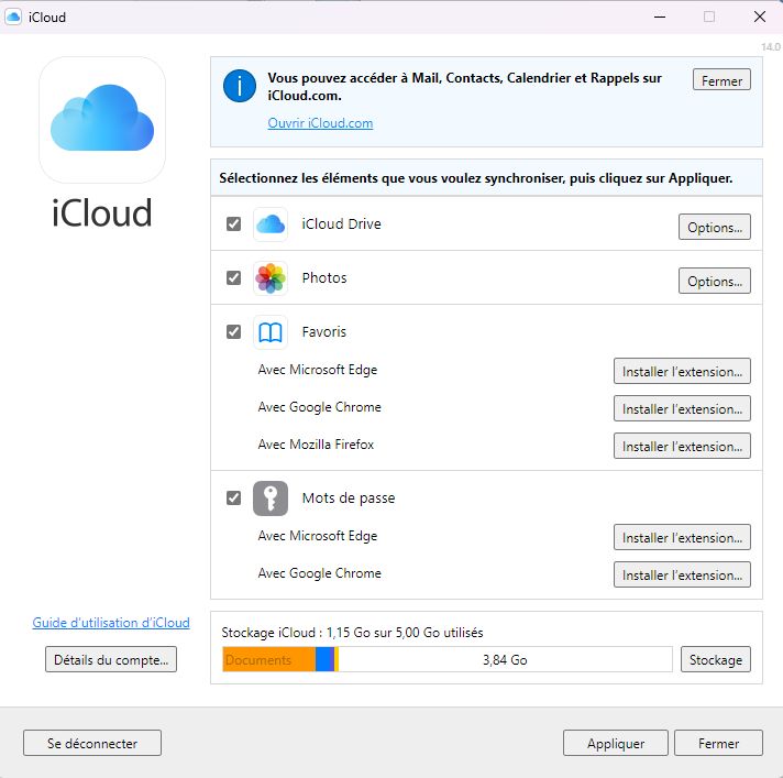 iCloud Windows