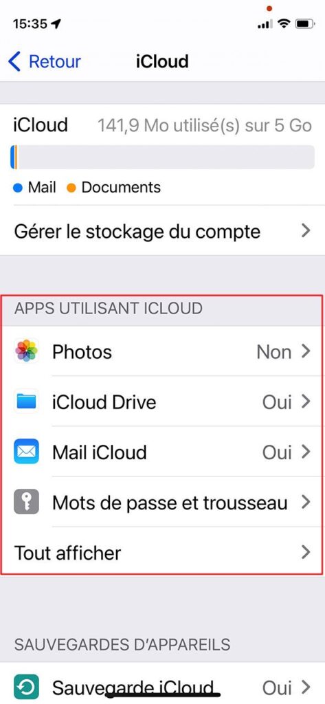 supprimer ses photos dans iCloud