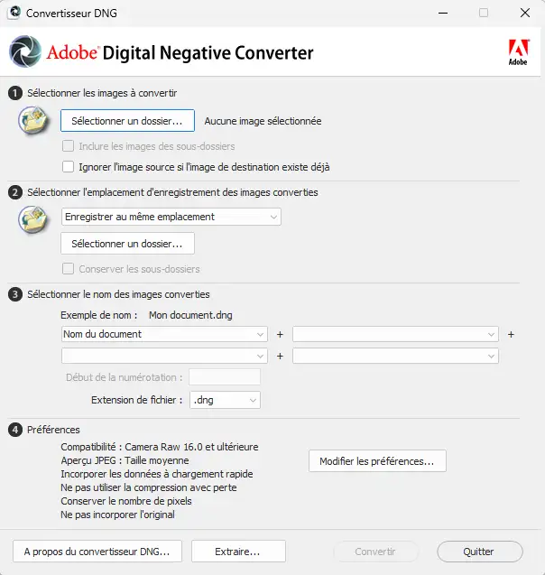 Adobe DNG Converter