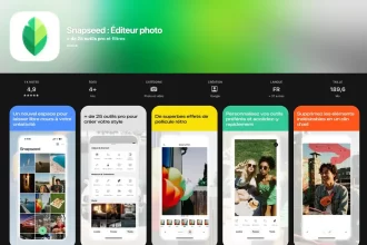 Snapseed mode caméra iPhone